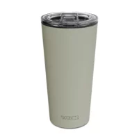 (DT) DUUN Tumbler | Sage an image of a 15 oz tumbler with a glass insert and BPA-free lid made of Tritan plastic. The shell is in a green color called Sage and has the brand name Wyldr engraved at the bottom.