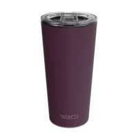 (DT) DUUN Tumbler | Vine an image of a 15 oz tumbler with a glass insert and BPA-free lid made of Tritan plastic. The shell is in a purple color called Vine and has the brand name Wyldr engraved at the bottom.