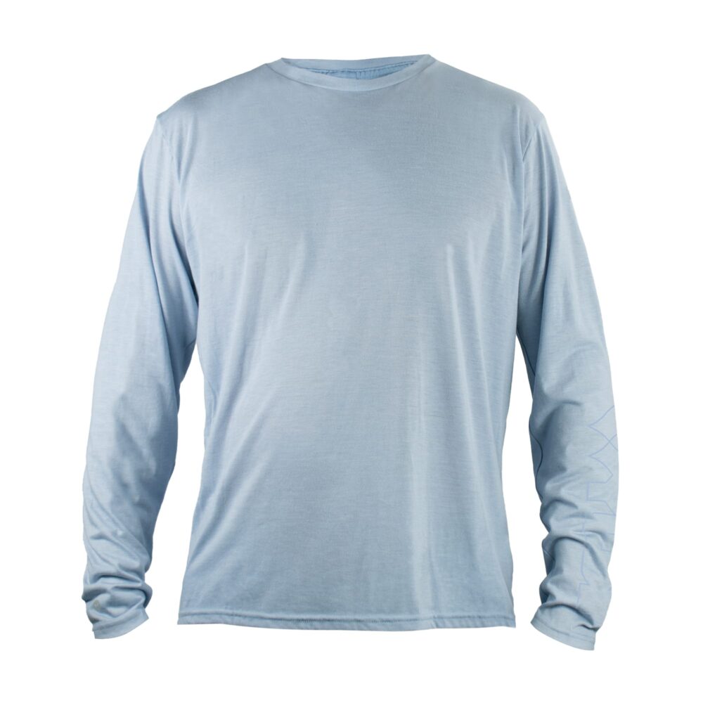 an image of a light blue shirt