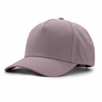 (RH) Ridge Hat | Lilac - No Patch three-quarter view of a 5 panel, water resistant, floatable hat that is lilac purple in color.