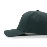 (RH) Ridge Hat | Slate - Side View side view of a 5 panel, water resistant, floatable hat. the hat is dark green in color